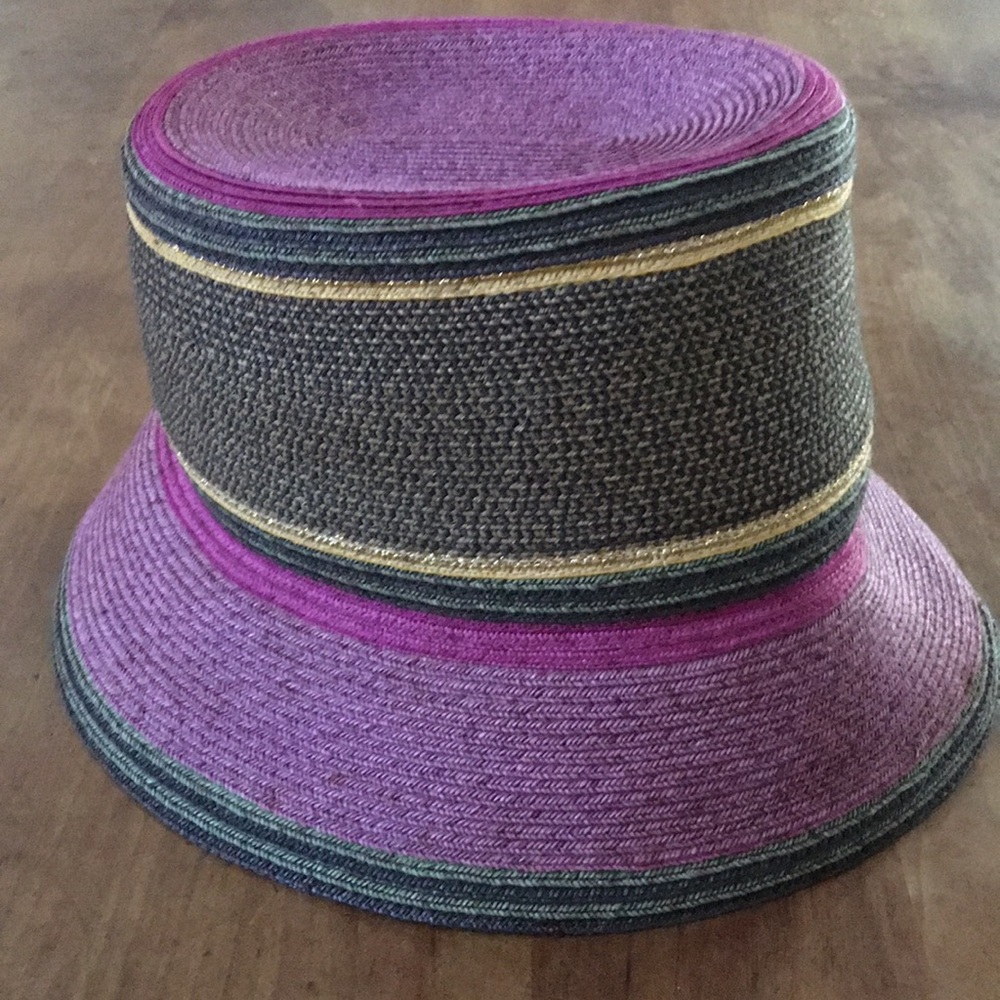 Eric Javits New York Purple and Gray Hat